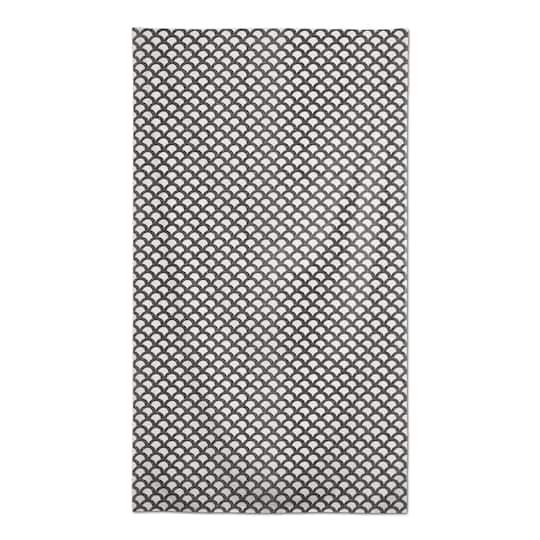 Neutral Scallop Pattern Tablecloth